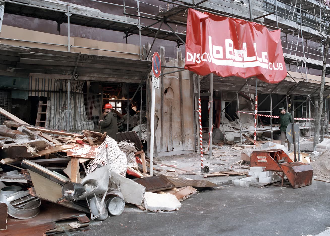 La Belle Disco Entrance after Bombing 