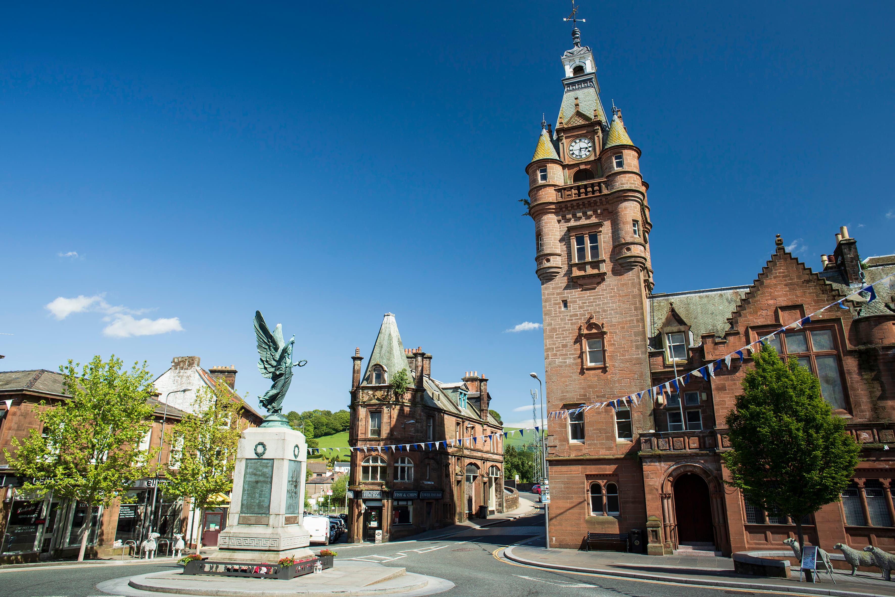 Lockerbie Townhall and War Memorial