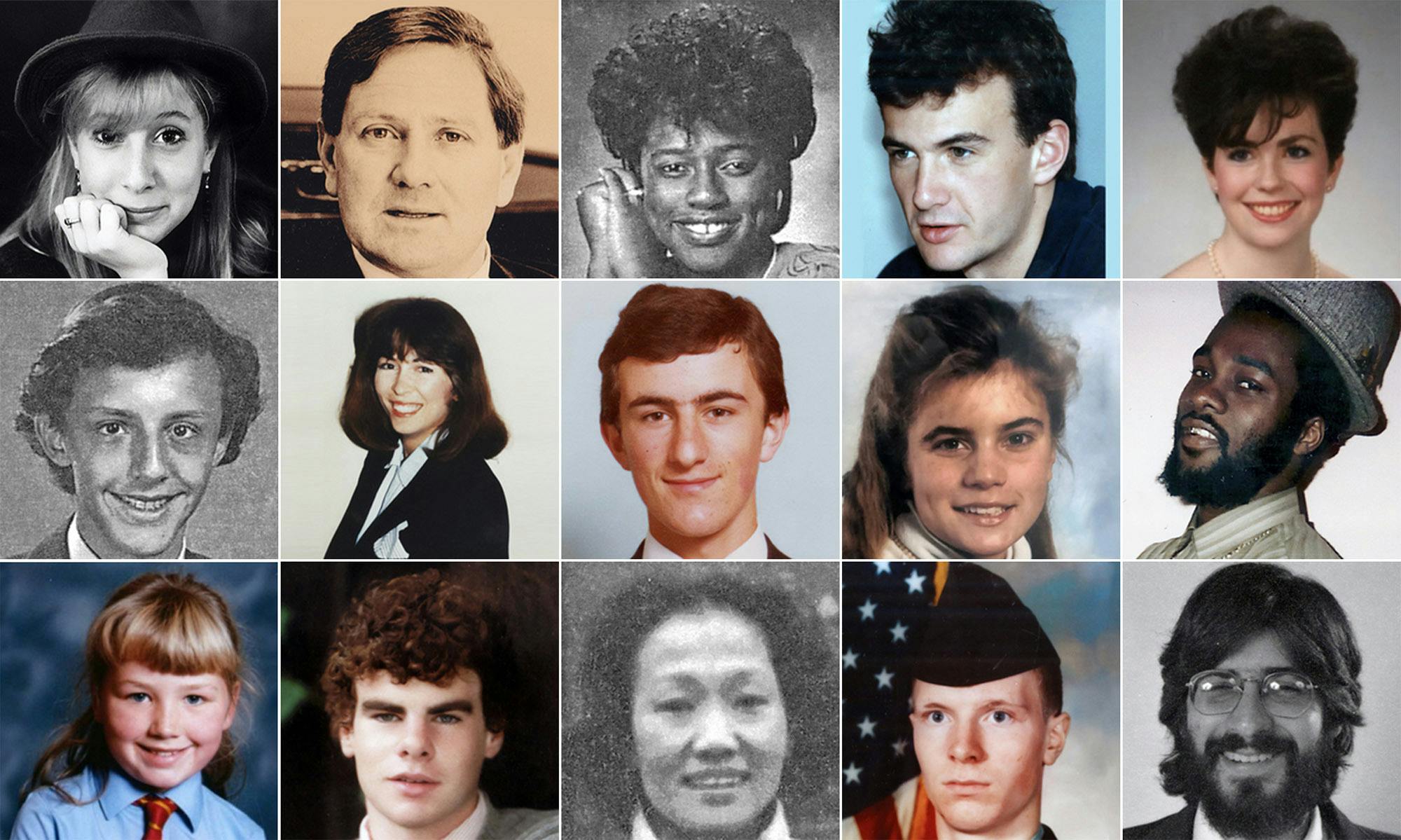 Faces of Bombing of Pan Am 103 Victims