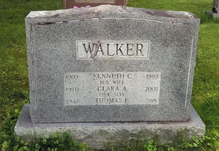 walker tombstone