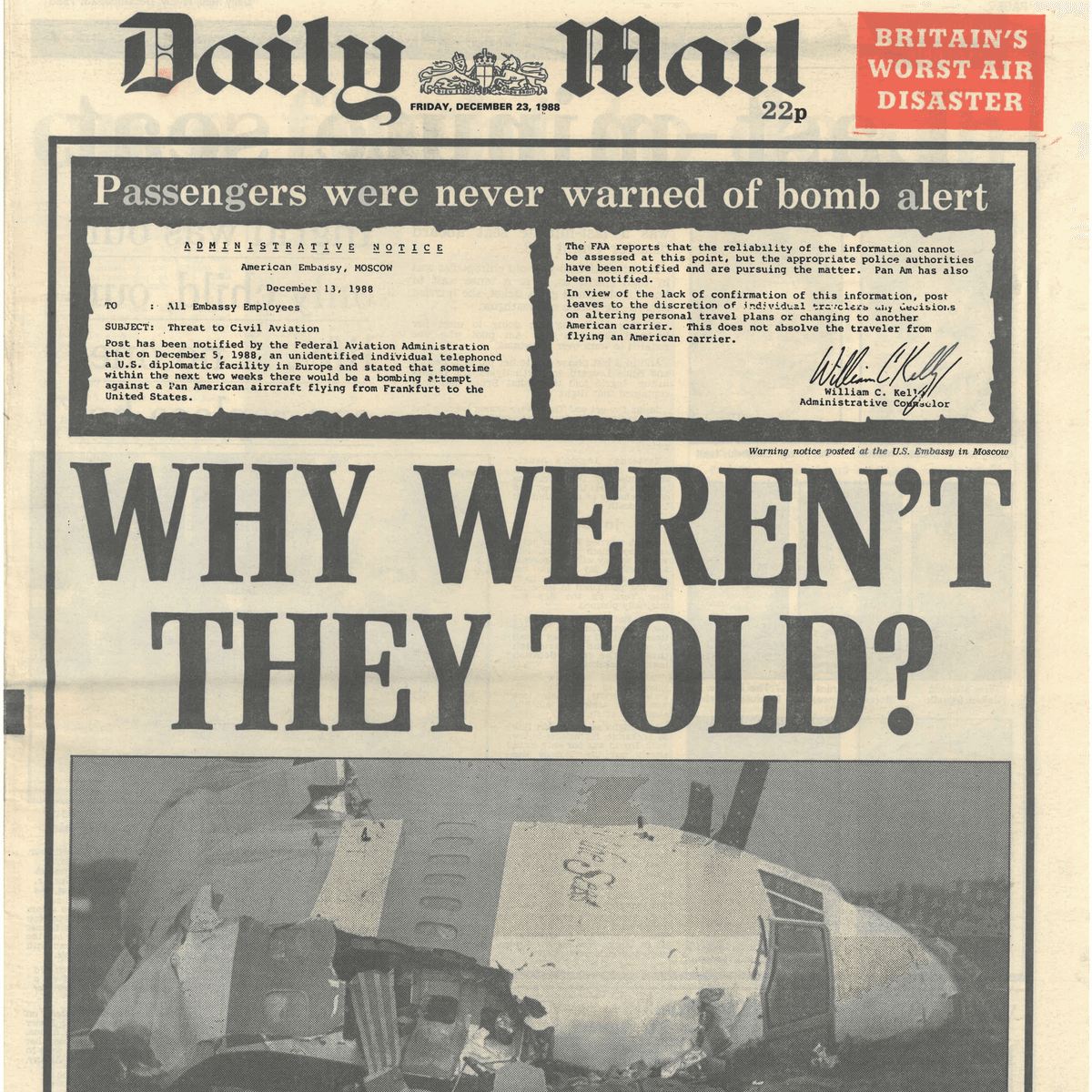 Lockerbie Letters Lockerbie | Pan Am 103 Lockerbie Legacy Foundation