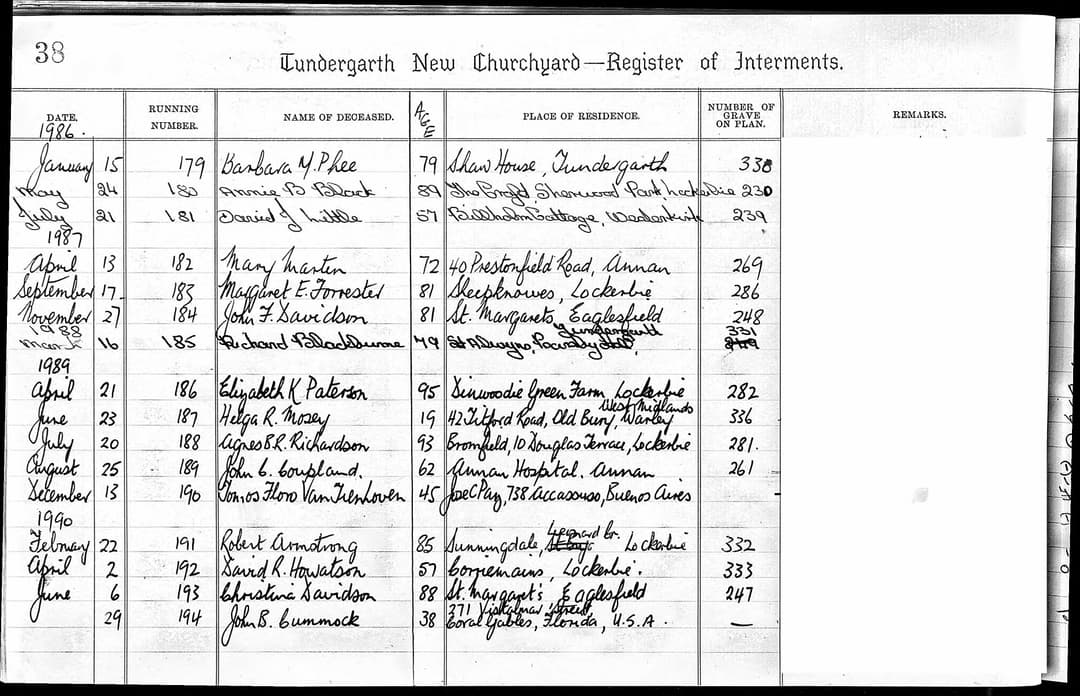 Helga Mosey Pan Am 103 Lockerbie Legacy Foundation helga-mosey-pan-am-103-lockerbie-legacy-foundation